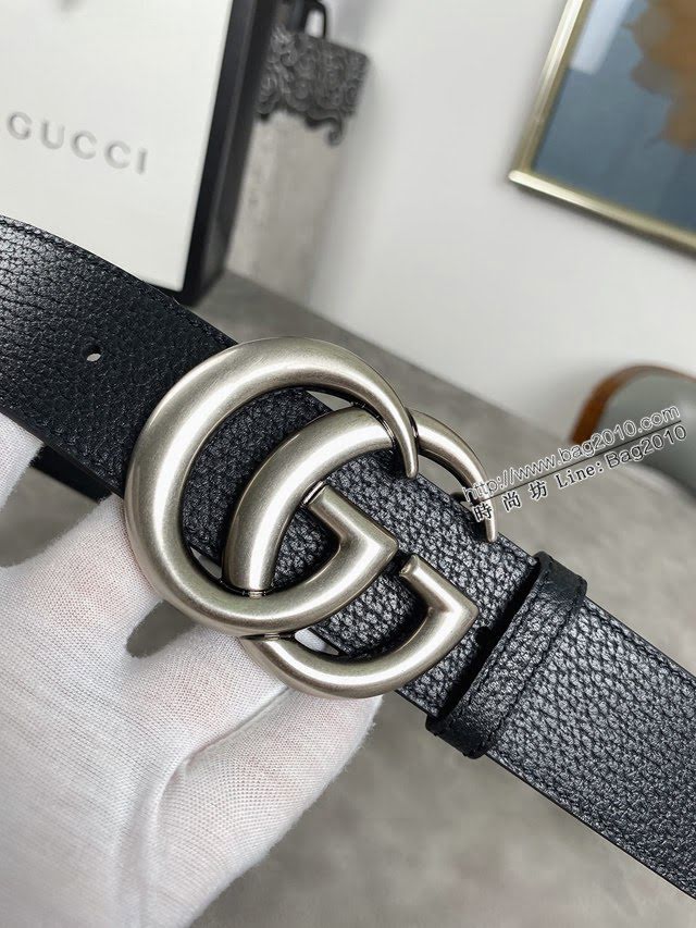Gucci經典皮帶 古奇織紋雙G小牛皮腰帶  jjp1342